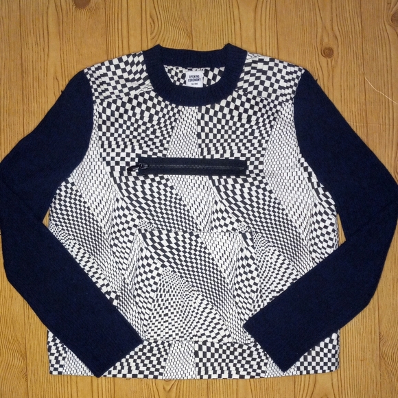 Opening Ceremony Checkered Pull Over Sweat Shirt Men's Sz M - Picture 1 of 4